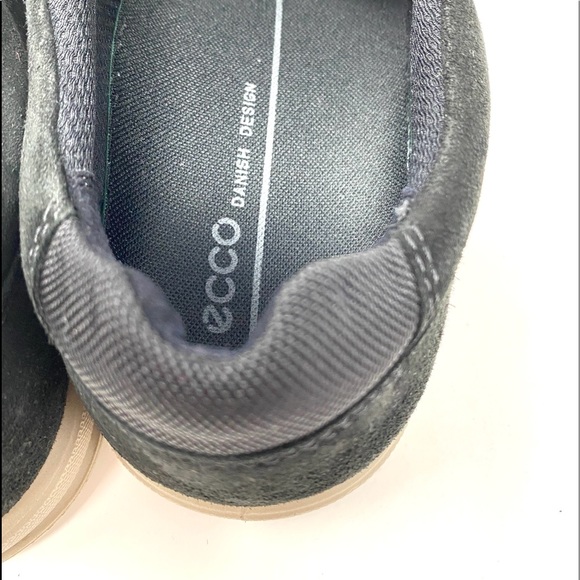 🌿Sale🌿 ECCO Ennio Slip On Suede Men's Sneakers Black Size 9 - Picture 9 of 9